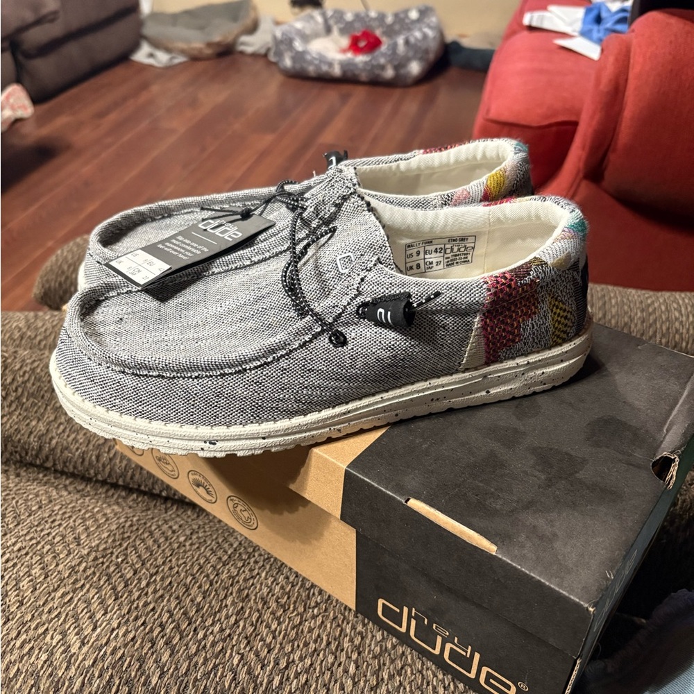 Hey Dude Men's Gray Casual Shoes